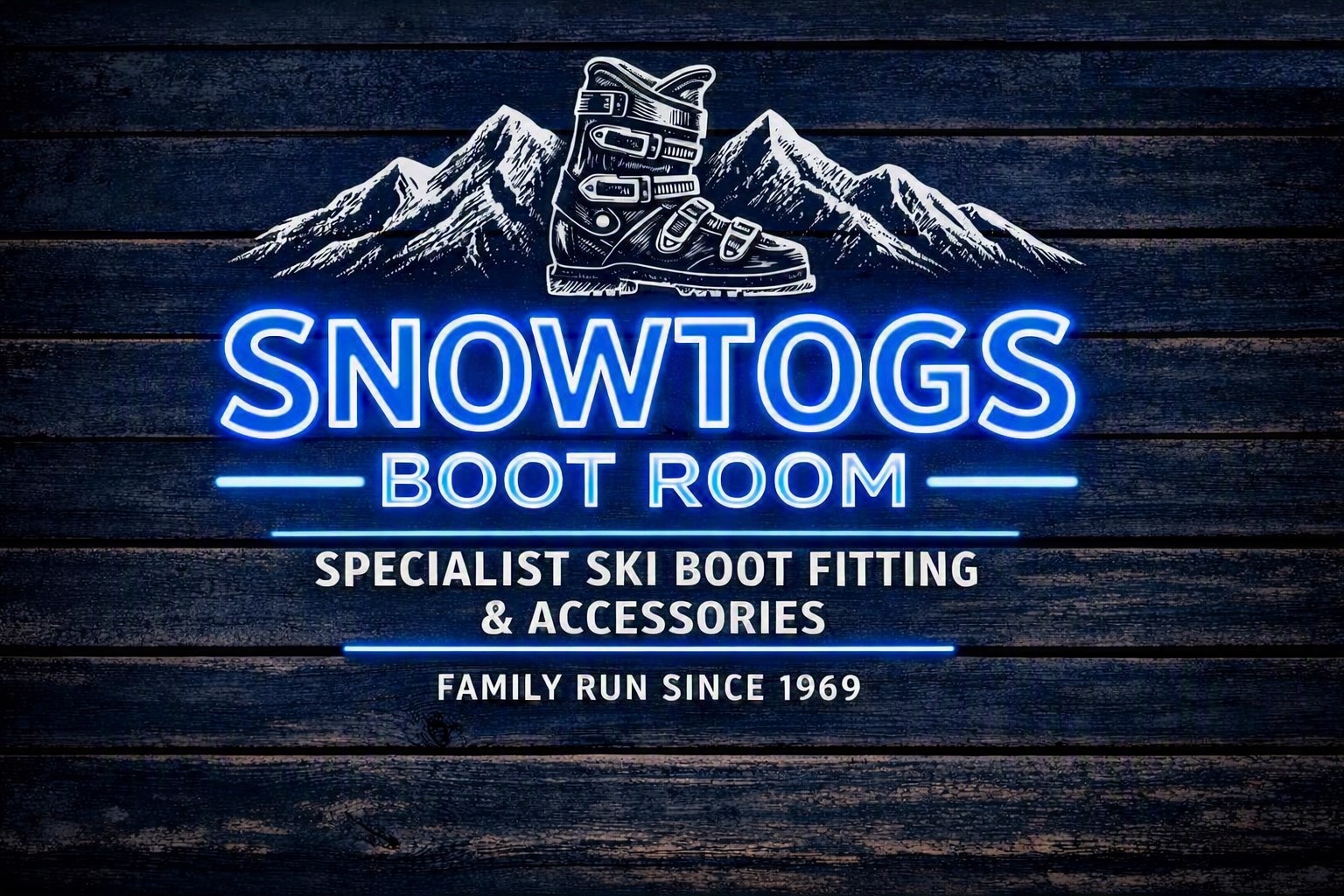 The SnowTogs shop sign